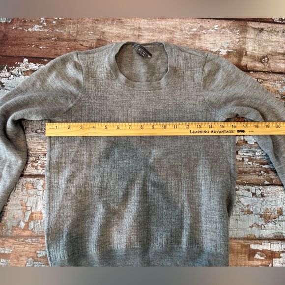 Vince Men's Crewneck Sweater in Heather Gray - Picture 11 of 11